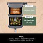 Ninja Double Stack XL 2-Drawer 9.5L Air Fryer Grey SL400UK